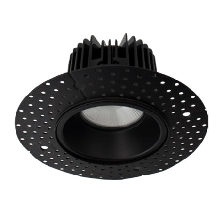 6 inch black mud-in recessed light providing enhanced illumination for larger spaces
