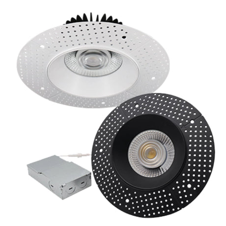 6 inch mud-in recessed canless light offering flexible installation and performance