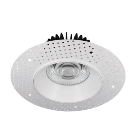6 inch white mud-in recessed light delivering bright illumination for various applications