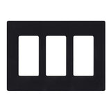 3 Gang Claro Wall Plate - Lutron