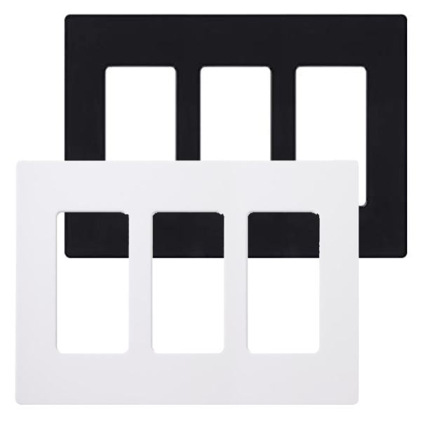 3 Gang Claro Wall Plate - Lutron
