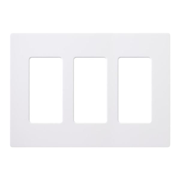 3 Gang Claro Wall Plate - Lutron