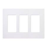 3 Gang Claro Wall Plate - Lutron