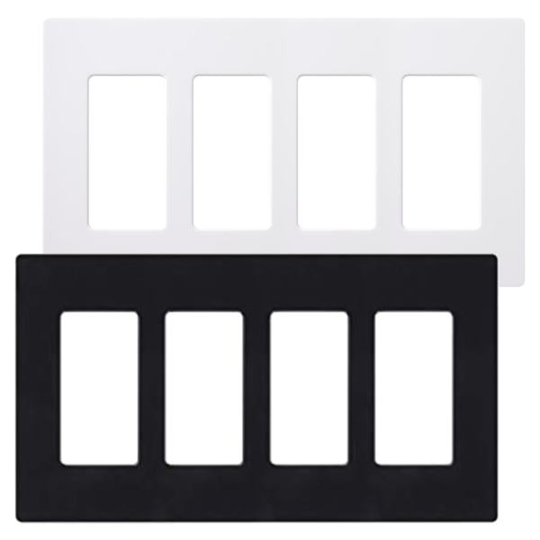 4 Gang Claro Wall Plate - Lutron