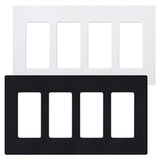 4 Gang Claro Wall Plate - Lutron