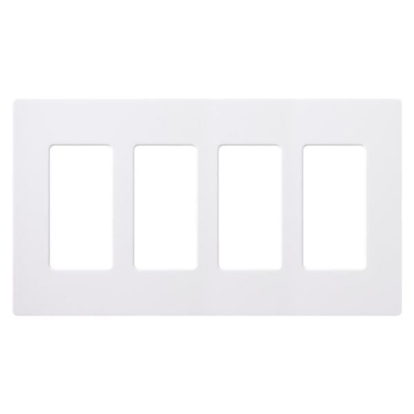4 Gang Claro Wall Plate - Lutron