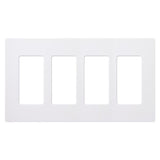 4 Gang Claro Wall Plate - Lutron