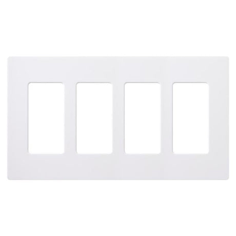 4 Gang Claro Wall Plate - Lutron