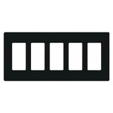 5 Gang Claro Wall Plate - Lutron