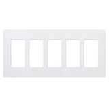 5 Gang Claro Wall Plate - Lutron