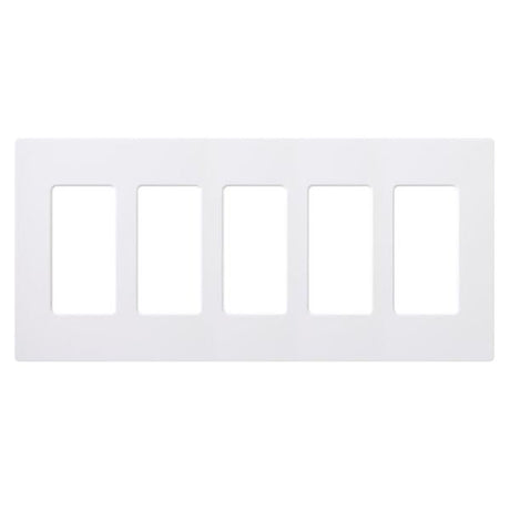 5 Gang Claro Wall Plate - Lutron