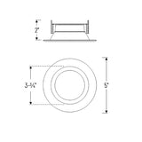 4" 11.5W Multi-Color Smooth Driver-Less Retrofit - Nora Lighting