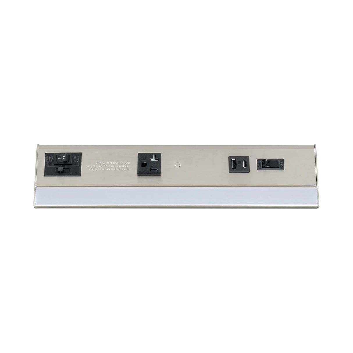 Undercabinet Power Strip with Light 13" - Westgate Mfg
