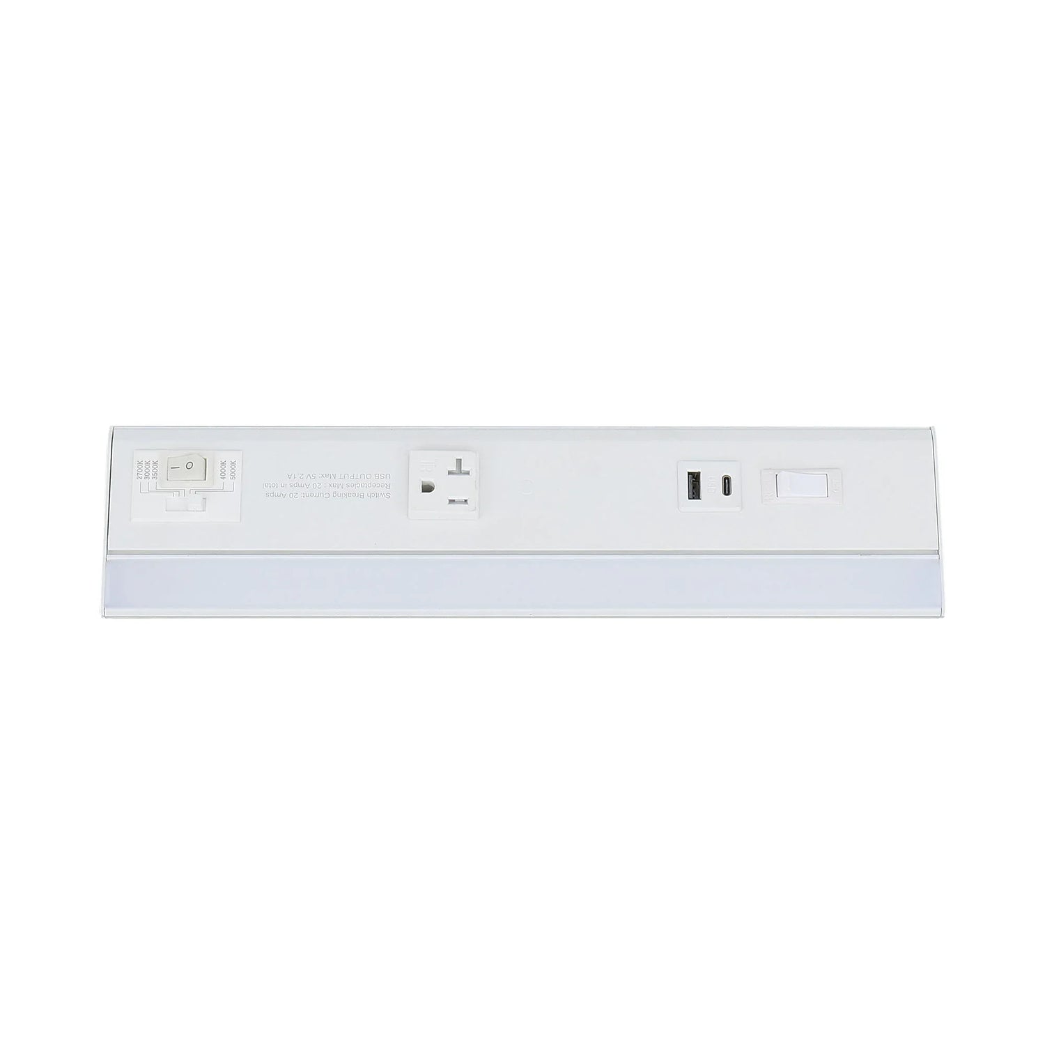 Undercabinet Power Strip with Light 13" - Westgate Mfg