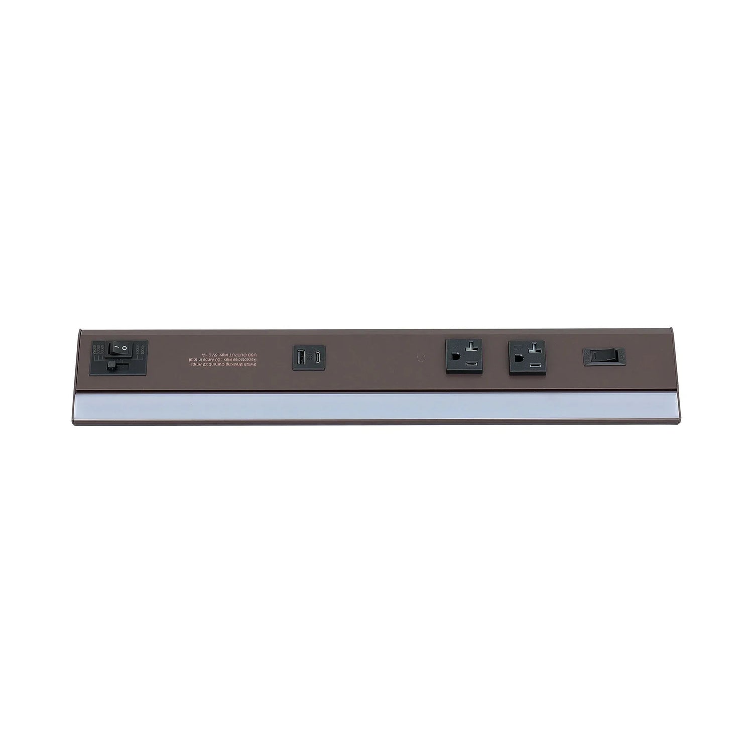 Undercabinet Power Strip With Light 18" - Westgate Mfg