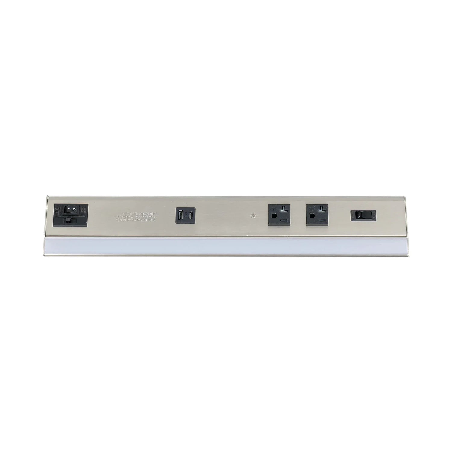 Undercabinet Power Strip With Light 18" - Westgate Mfg
