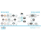 4" 12W Square Customizable Versatrim LED Retrofit - Rayon Lighting