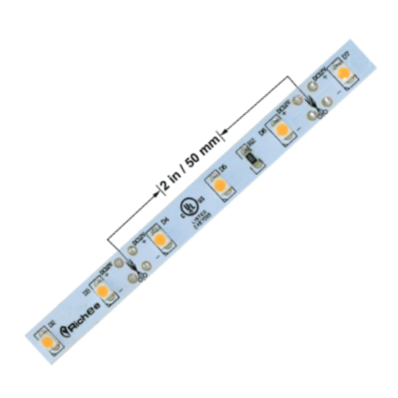 1.5W/ft Decorative UL LED Strip SMD3528 60/m 16' - Richee Lighting