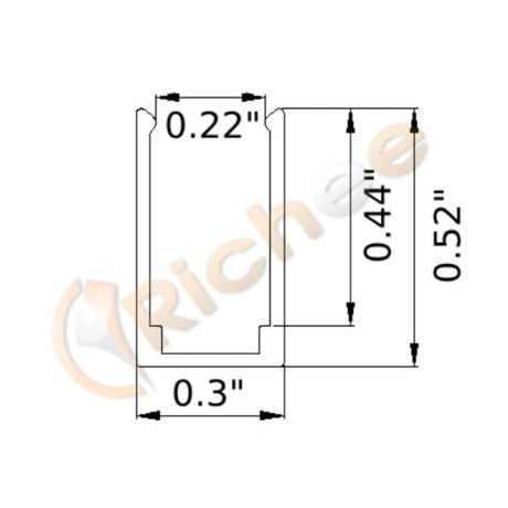 1/4" Side View Strip Aluminum Channel - Richee Lighting