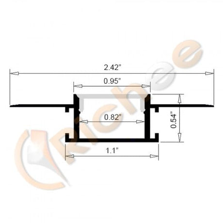 1" Mud-In Aluminum Channel - Richee Lighting