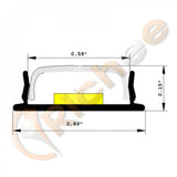 11/16" Black Lens Flexible Slim Aluminum Channel - Richee Lighting