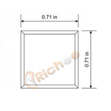 5/8" Milky Square Top Aluminum Channel-RCH
