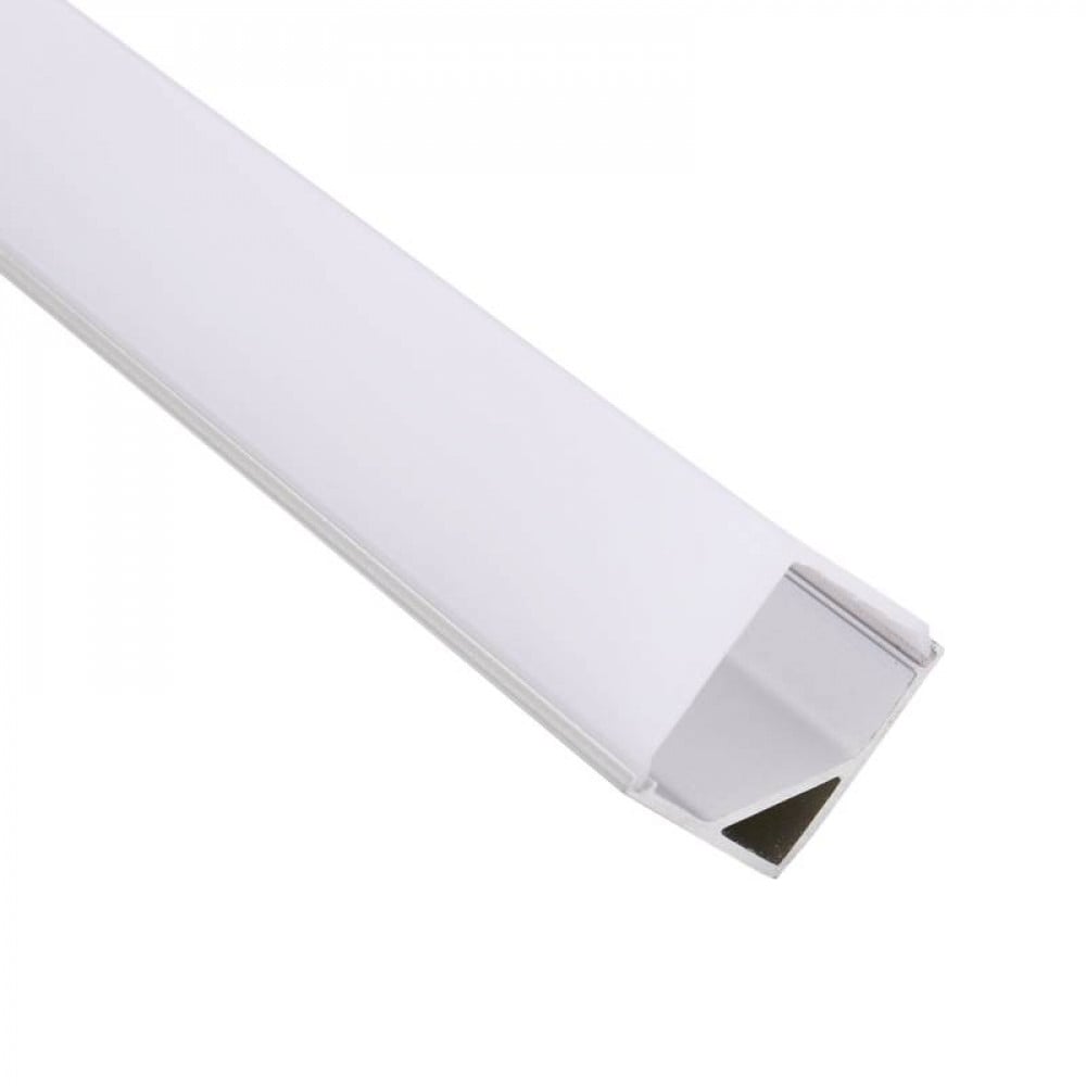 5/8" Milky Square Top Angle Aluminum Channel - Richee Lighting