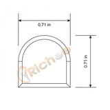 ¾" Round Milky Aluminum Channel-RCH