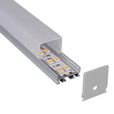 1" Milky Square Top Aluminum Channel - Richee Lighting