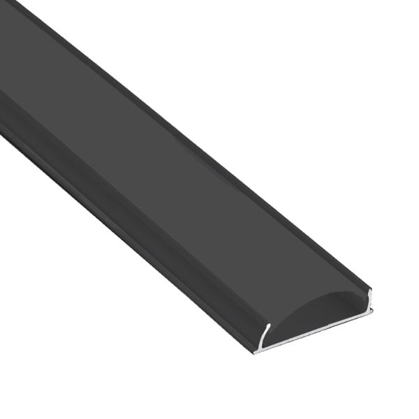 11/16" Black Lens Flexible Slim Aluminum Channel - Richee Lighting