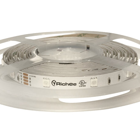 2.2W/ft RGB UL LED Strip 50' - Richee Lighting