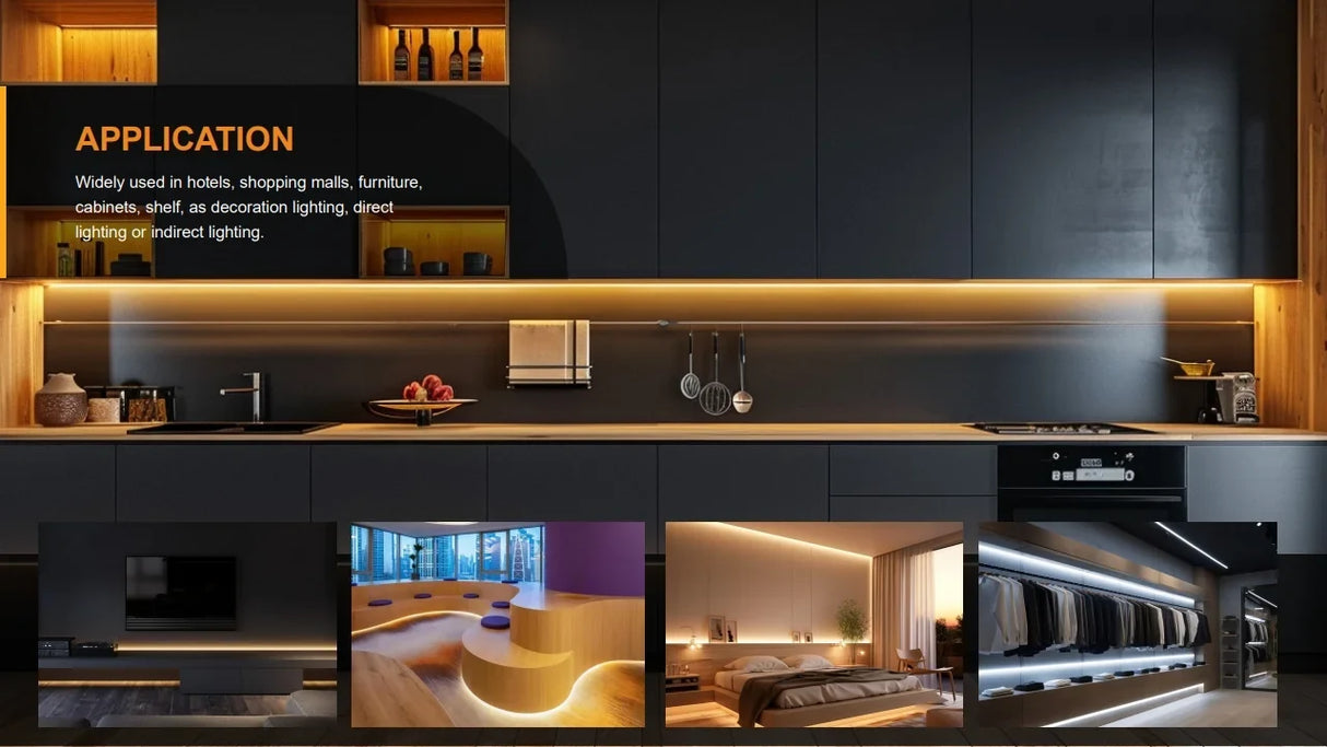 4.5mm Milky LED Strip 30K 24V 198lm/ft Consistent - Richee Lighting