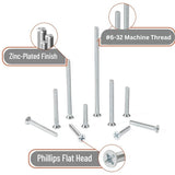 Flat Head 6-32 Screw Kit
