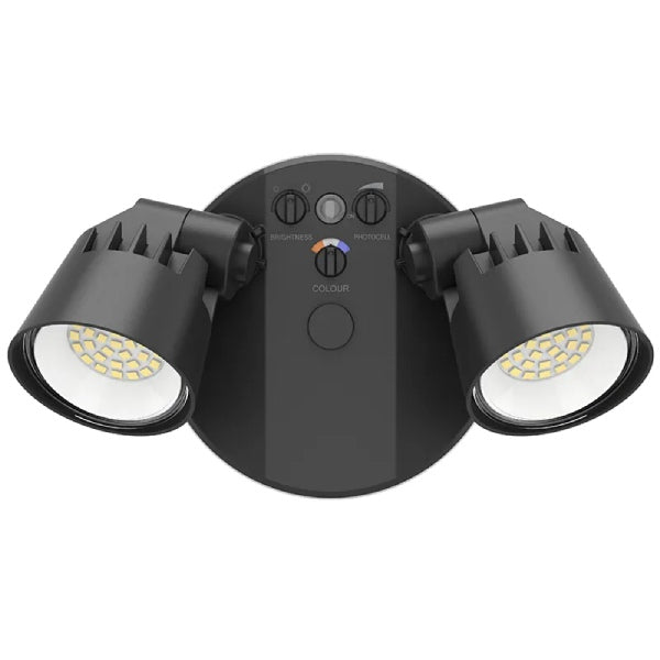 2-Head Dual-Power Tri-Color Motion LED Security Light - Westgate Manufacturing