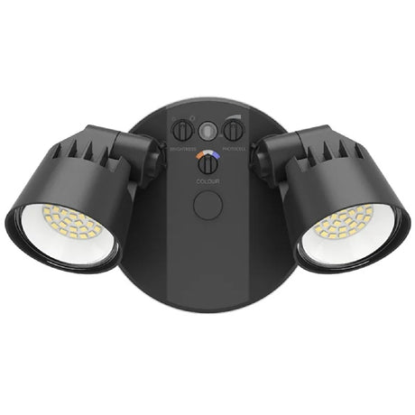 2-Head Dual-Power Tri-Color Motion LED Security Light - Westgate Manufacturing