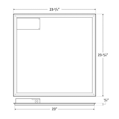 2x2 27W/35W/40W Tri-Color Frame Panel Light - Westgate Manufacturing