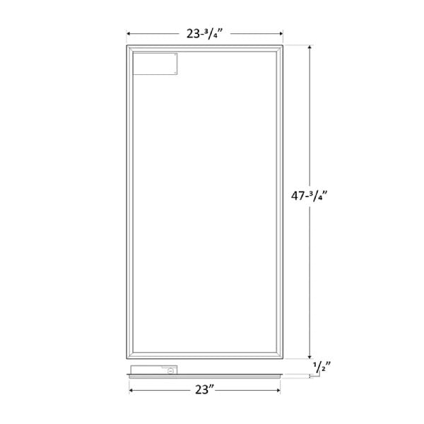 2x4 35W/45W/54W Tri-Color Frame Panel Light - Westgate Manufacturing