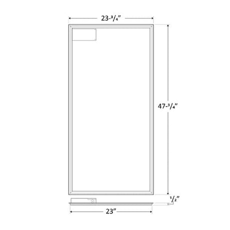 2x4 35W/45W/54W Tri-Color Frame Panel Light - Westgate Manufacturing