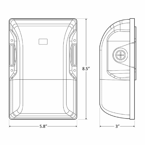 20W White Wall Pack 5000K - Westgate Manufacturing