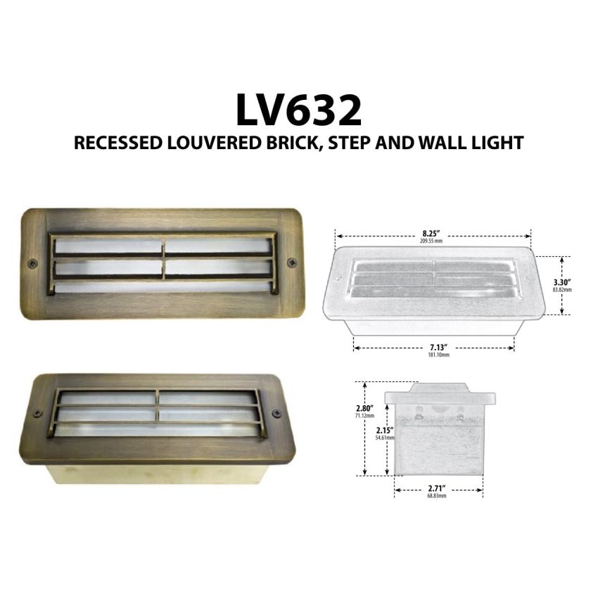 LV-LED-WALL-LV632 Weathered Brass-DBM