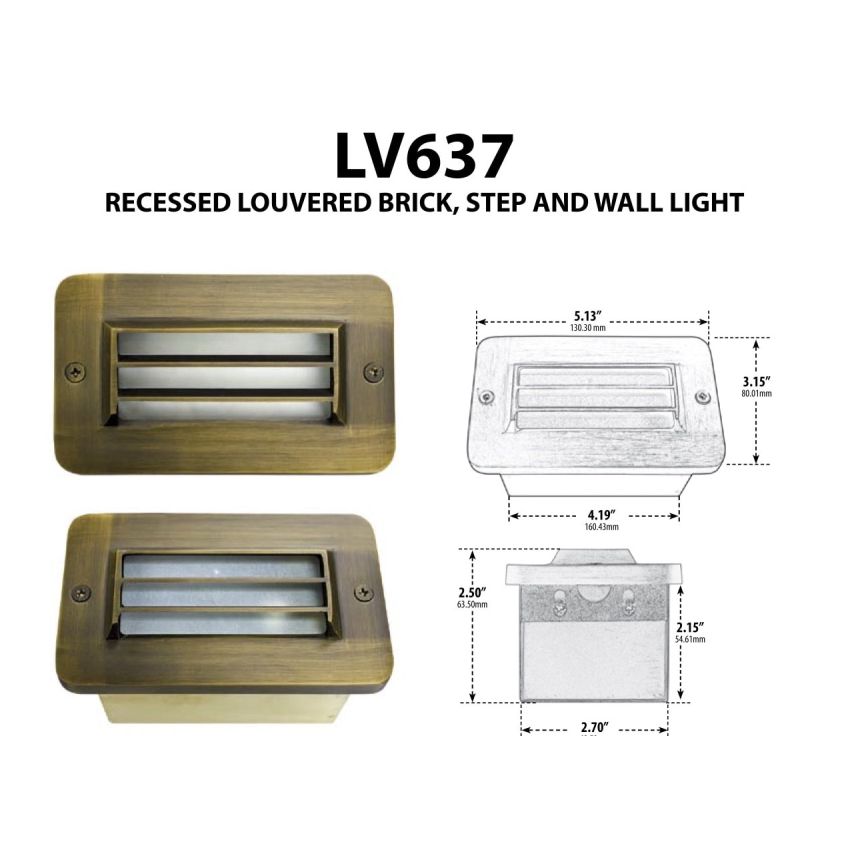 LV-LED-WALL-LV637 Brass-DBM