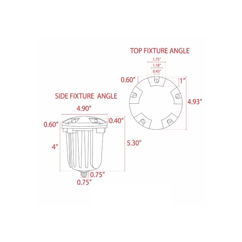 5 Way Cast Brass Well Light-ABB
