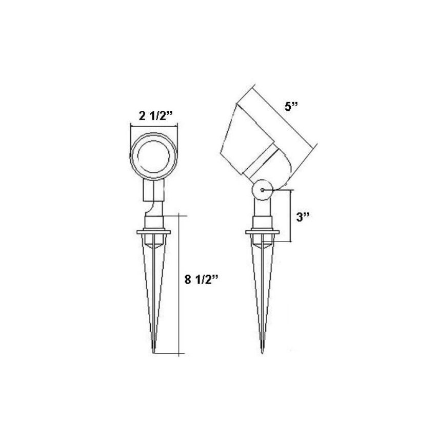 5W Heavy Duty Aluminum Up Light-ABB 