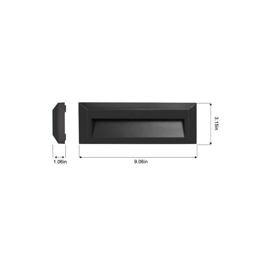 3W 12V Surface Mount Integrated LED Step Light-ABB