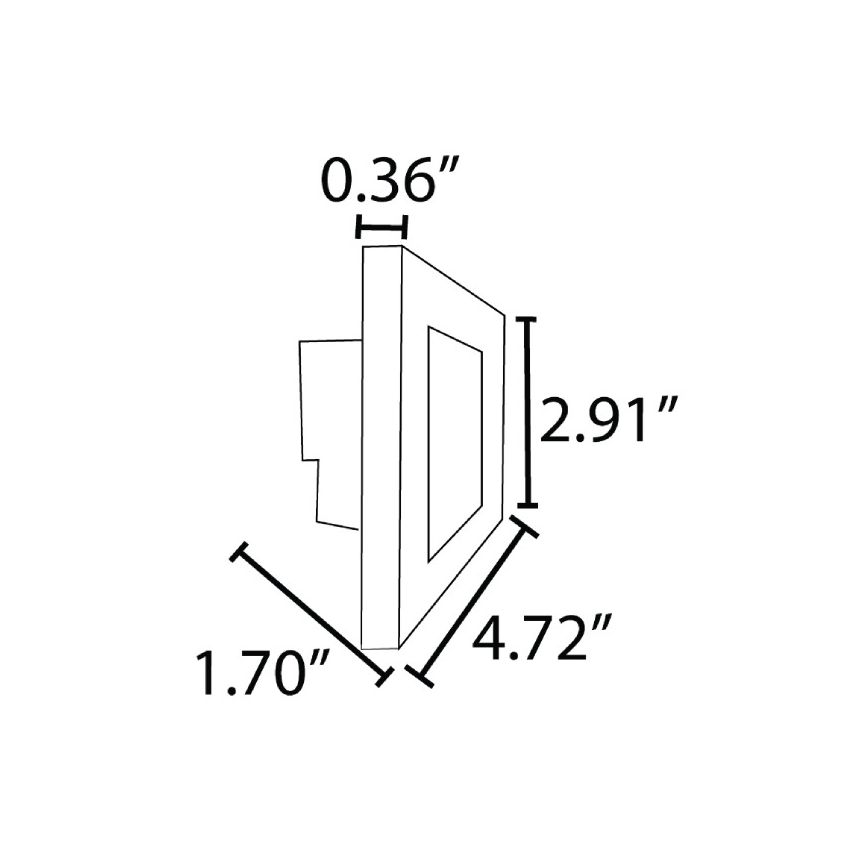 Tri-Color 12V Flat LED Step Light-ABB