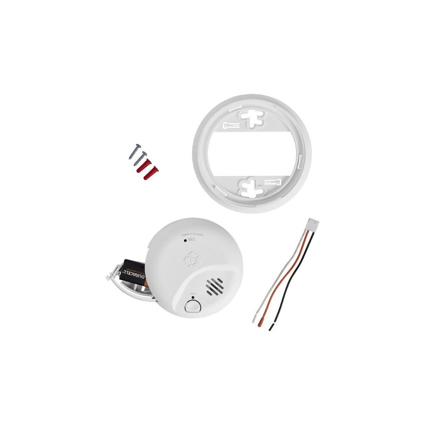 2 in 1 Smoke / CO2 Hardwired Detector w/ Battery Back-up-BRK