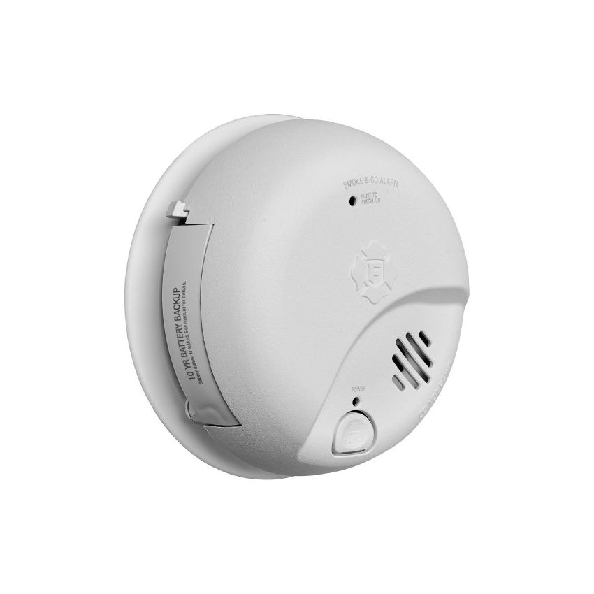 2 in 1 Smoke / CO2 Hardwired Detector w/ 10 Year Battery Back-up-BRK