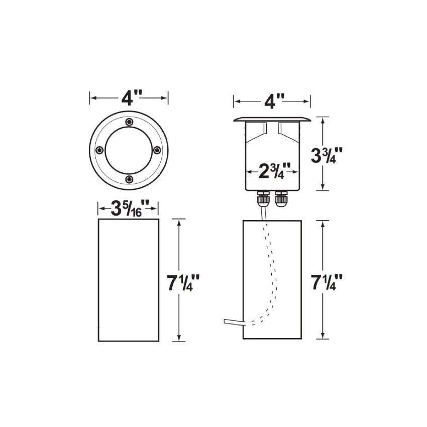Stainless Steel Clear Well Light-CL
