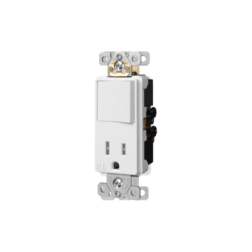 15A Single Pole Stack Switch and Receptacle-EN