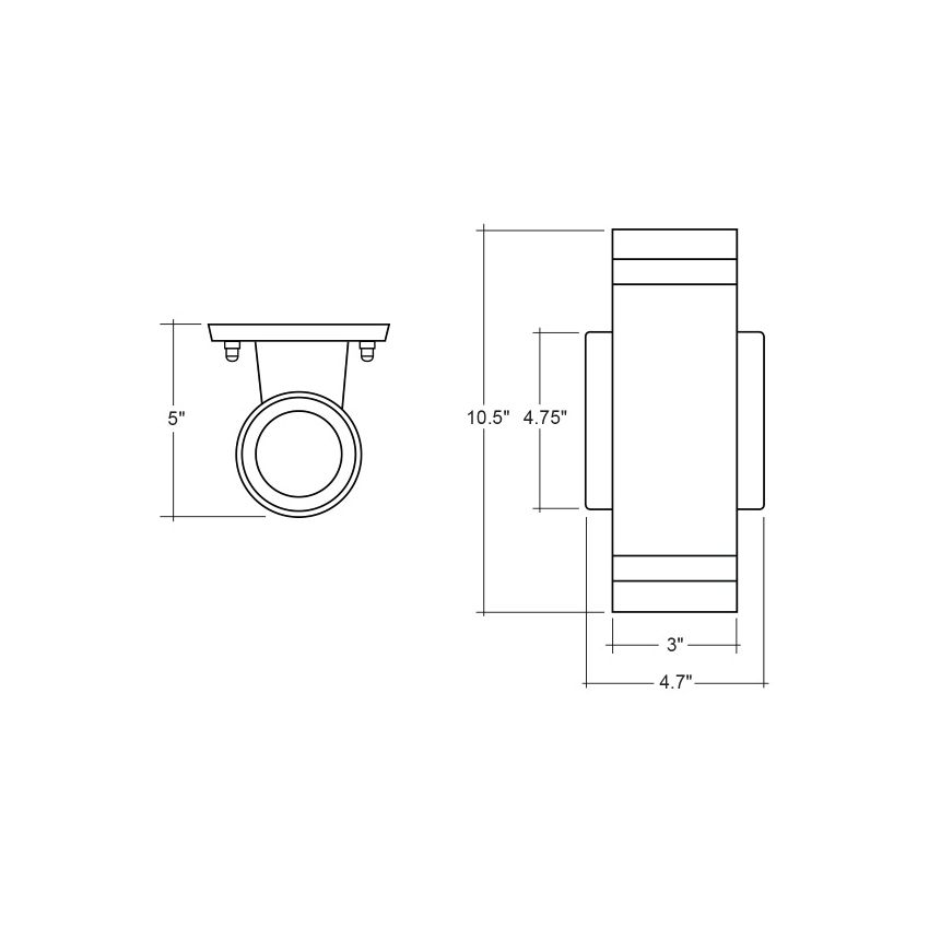 10/20/30W Tri-Color Up and Down Light w/ Photocell-ENV